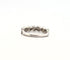 Bague 51 Demi alliance or blanc diamants 58 Facettes