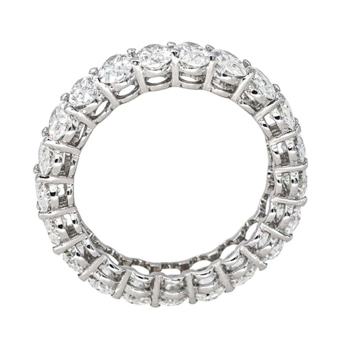 Bague 54 Bague Alliance américaine Or blanc Diamant 58 Facettes 4445897CN