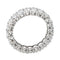 Bague 54 Bague Alliance américaine Or blanc Diamant 58 Facettes 4445897CN