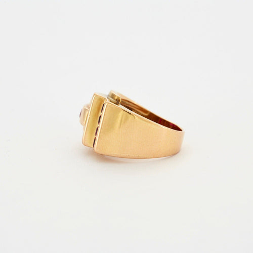 Bague 55 Bague Tank Or jaune Rubis 58 Facettes