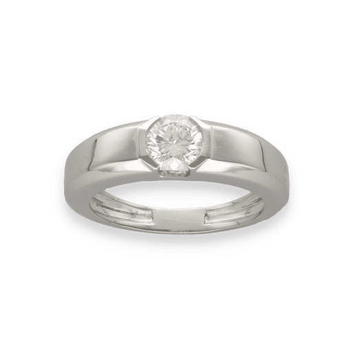 Bague 64 Bague Jonc Homme en Platine avec Diamant 1,21 ct – Certificat HRD – Taille 64 58 Facettes