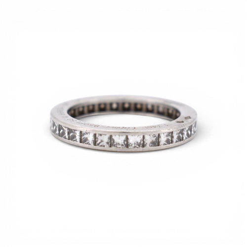 Bague 50 CARTIER Alliance éternité Art Déco – Platine & Diamants, 1920 58 Facettes 520