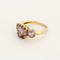 Bague 55,5 Bague en or jaune et améthystes 58 Facettes ALE4646