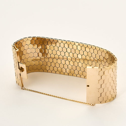 Bracelet Bracelet ruban en or jaune 58 Facettes CLA0619