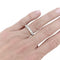 Bague 52 Alliance or blanc diamants 58 Facettes 33218