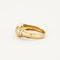 Bague 49.5 Bague jonc or jaune aigue marine et diamants 58 Facettes AB23