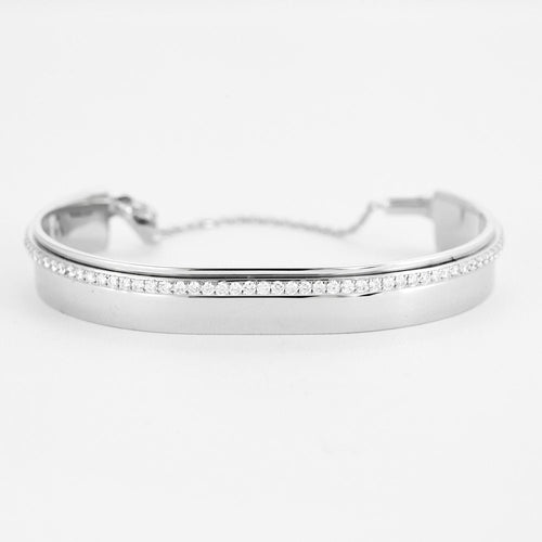 Bracelet Bracelet Messika Kate Bangle en or blanc et diamants 58 Facettes