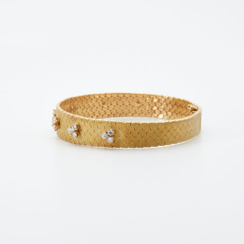Bracelet Bracelet or jaune diamants 58 Facettes 1