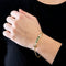 Bracelet Bracelet Gourmette Or Jaune, Émeraudes et Diamants 58 Facettes 240 772