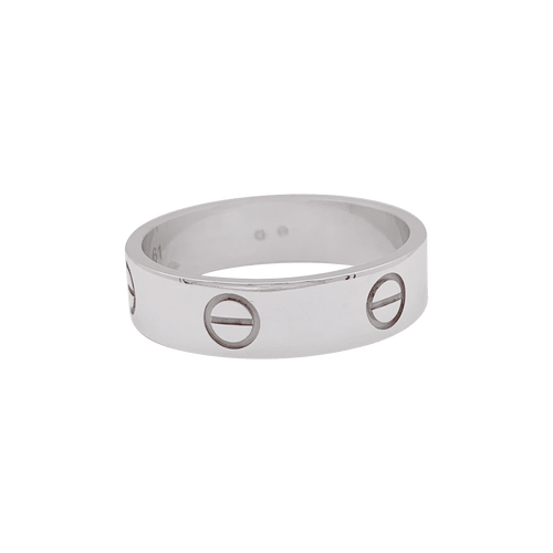 Bague 61 Bague Cartier, "Love Classique", or blanc. 58 Facettes 34384