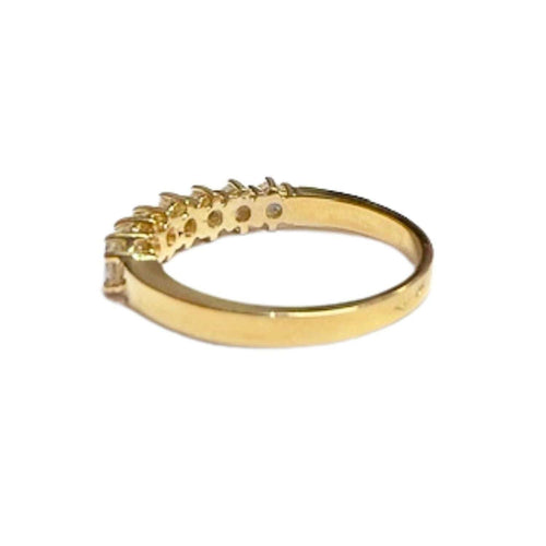 Bague SORTIJA CINTILLO CONTEMPORÁNEO de ORO 18 kts con DIAMANTES 58 Facettes Q120B