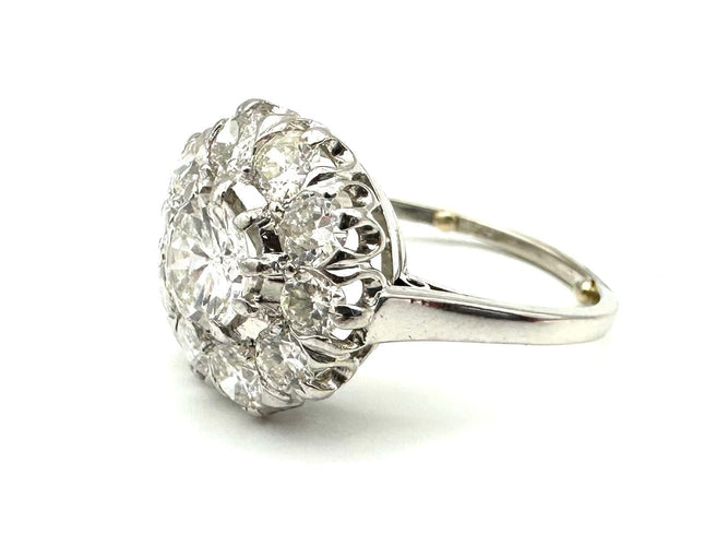 Bague Bague Margurite platine et diamants (2ct environ) 58 Facettes