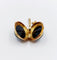 Pendentif Pendentif porte photo souvenir antique or jaune 18k plaques noires, croix et étoiles (circa 1900) 58 Facettes A06198