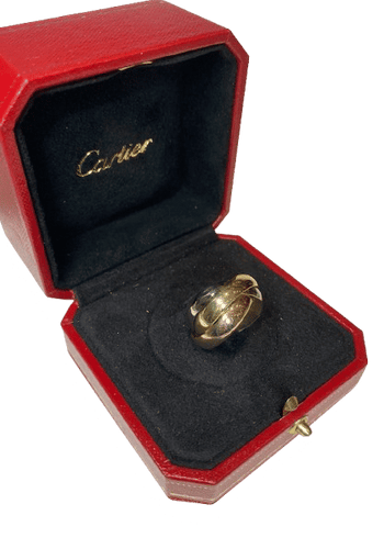 Bague 55 CARTIER - bague trinity grand modèle 3 ors 58 Facettes 240456