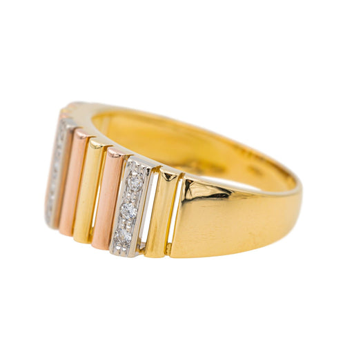 Bague 57 Bague Or jaune, Or rose, Or blanc Diamant 58 Facettes 3400446CN