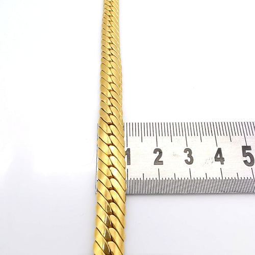 Collier Collier maille anglaise or jaune 58 Facettes