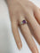 Bague 52 Bague saphir ovale entourée de diamants en or gris 18k 58 Facettes LP1805