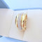 Bague 58.5 Bague Jonc bombé - Diamants - Or blanc et or jaune 18 K 58 Facettes AA 1714