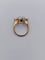 Bague 54 Bague vintage aigue-marine coussin et diamants en or rose 18k 58 Facettes