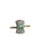 Bague 57 Bague ancienne or jaune émeraude 58 Facettes