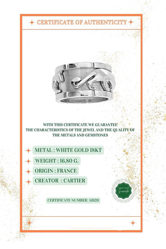 Bague 59 CARTIER - Bague Walking Panthère Mahango 58 Facettes