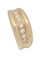 Bague 54 Bague jonc godronnée diamants 58 Facettes 093101