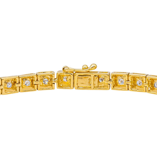 Bracelet Bracelet Rivière Or jaune, Or blanc Diamant 58 Facettes 3754268CN