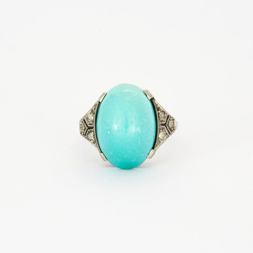 Bague 56 Bague époque Art Déco, platine 58 Facettes