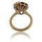 Bague 55 Bague en or rose, quartz fumé Lily 6,22 ct, diamants naturels 58 Facettes AG-2X21314P