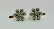 Boucles d'oreilles Boucles d'oreilles vintage en or et diamants – Motif floral 58 Facettes 50332