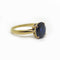 Bague Solitaire en or jaune et saphir 58 Facettes