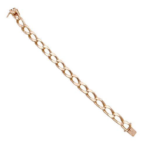 Bracelet Bracelet gourmette or rose. 58 Facettes 34800
