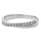 Bague 50 Bague Demi alliance Or blanc Diamant 58 Facettes 1338993CN