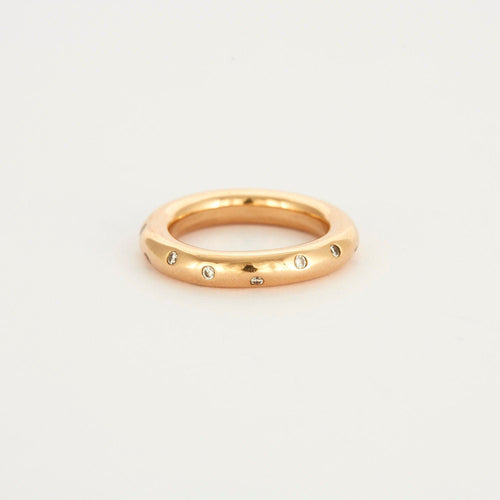 Bague 54 Bague or jaune et diamants 58 Facettes LP495/10