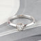 Bague 54 Anillo solitaire en or blanc 18k et diamant 0,25 ct 58 Facettes 131631