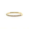 Bague 54 Demi-alliance or jaune 18 carats sertie de diamants naturels 58 Facettes