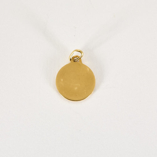 Pendentif Augis - Médaille sentimentale en or jaune 58 Facettes CRE0474