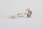 Bague 56 Bague or blanc diamants et Rubis 58 Facettes