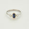 Bague 65 Bague en or jaune, or blanc, Tanzanite et diamants 58 Facettes RAM3128