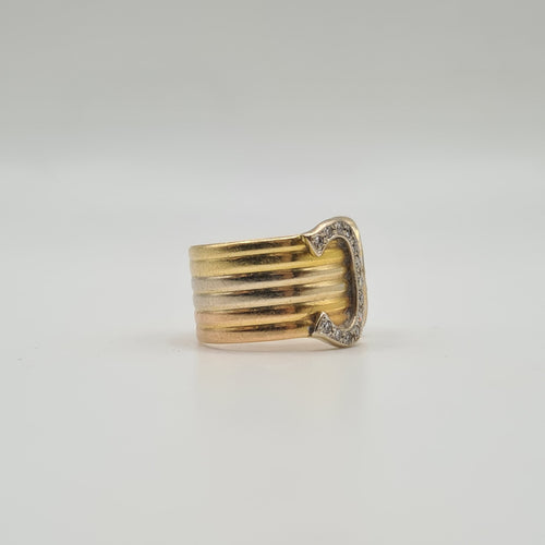 Bague 48.5 Cartier - Bague 3 ors 18 carats sertie de diamants 58 Facettes