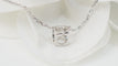 Collier DIHN VAN - Collier Le Cube diamant en or blanc 58 Facettes 32661