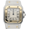 Montre Cartier Montre Santos De Cartier Galbee Pm 58 Facettes MT44219