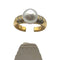 Bague Bague or jaune, perle de culture et diamants 58 Facettes