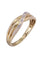 Bague 56 Bague moderne entrelacée diamants 58 Facettes 088421