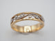 Bague 54 Bague or jaune diamant floral 58 Facettes