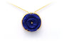 Pendentif Pendentif Art Nouveau en or carats serti d'un lapis lazuli et d'un diamant 58 Facettes 19534