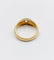 Bague 50 Bague jonc dôme or jaune 18k diamant taille ancienne 0,40 carat 58 Facettes A06197