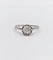 Bague 49 Bague solitaire art deco Platine diamant taille ancienne coussin 0.60 carat (circa 1920) 58 Facettes A06196