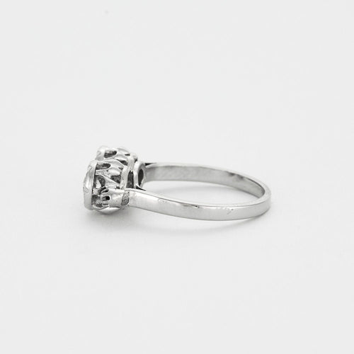 Bague 49.5 Bague ancienne Toi & Moi or blanc et diamants 58 Facettes