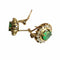Boucles d'oreilles BOUCLES D'OREILLES ROSETTE NÉO CLASSIQUES CONTEMPORAINES en OR 18 carats avec DIAMANTS et ÉMERAUDES 58 Facettes Q374B(127)